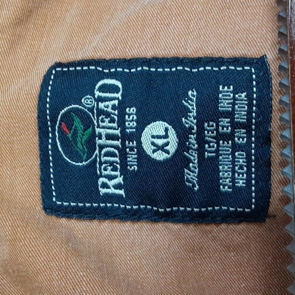 Redhead Burnt Orange Vintage Cotton Button-Up Long Sleeve Shirt - Picture 3 of 8